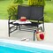 Garden Park Bench Steel Frame Seating with Armrests, Weather-Ready Build and Spacious Design for Outdoor Relaxation